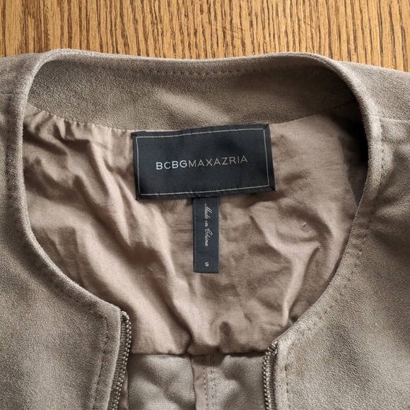 BCBG suede/western tan blazer boho - Picture 3 of 3
